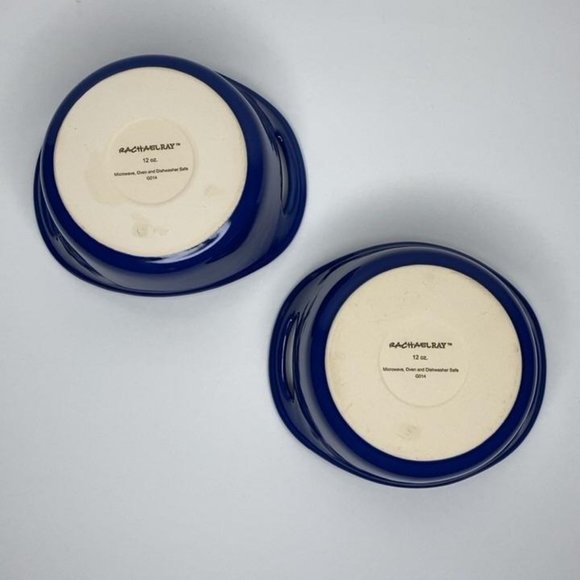 2 Rachael Ray Stoneware 12oz Round Baking Dishes - Picture 4 of 5